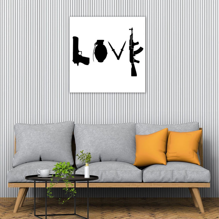 Banksy Love Weapon, Graffiti
