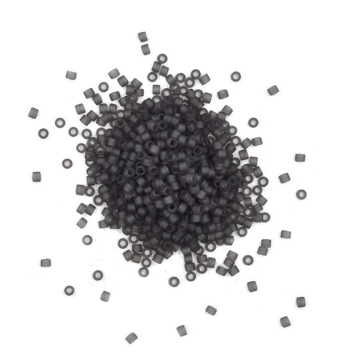 DB2405- 11/0 Matte Transparent Dark Smokey Amethyst