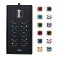 Invictus 24Kt Gold PVD Titanium Threadless with Prong Set Birthstone Top