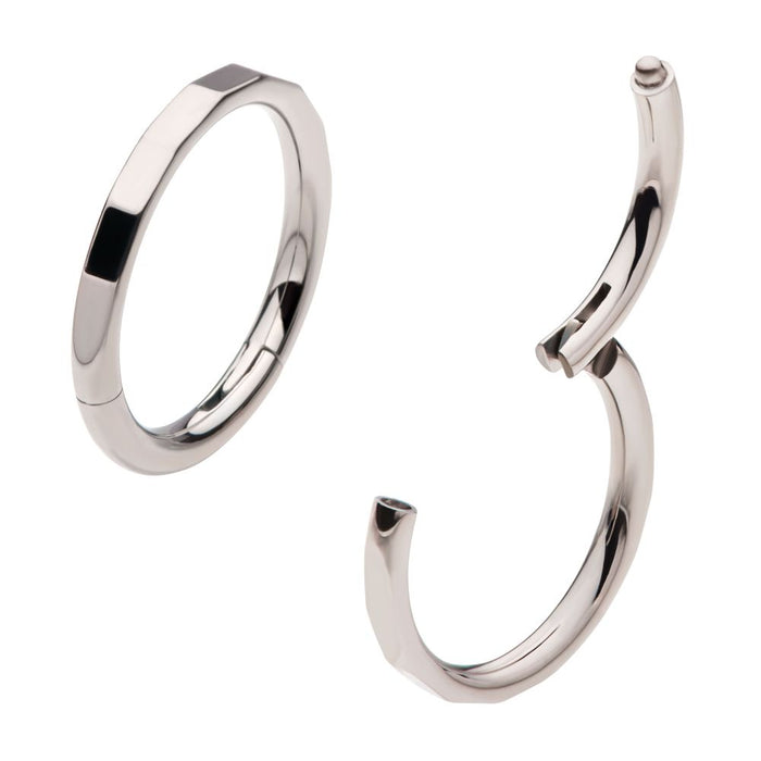 Invictus Corrugated Edge Titanium Side Facing Hinged Segment Clicker