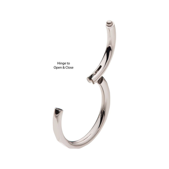Invictus Corrugated Edge Titanium Side Facing Hinged Segment Clicker