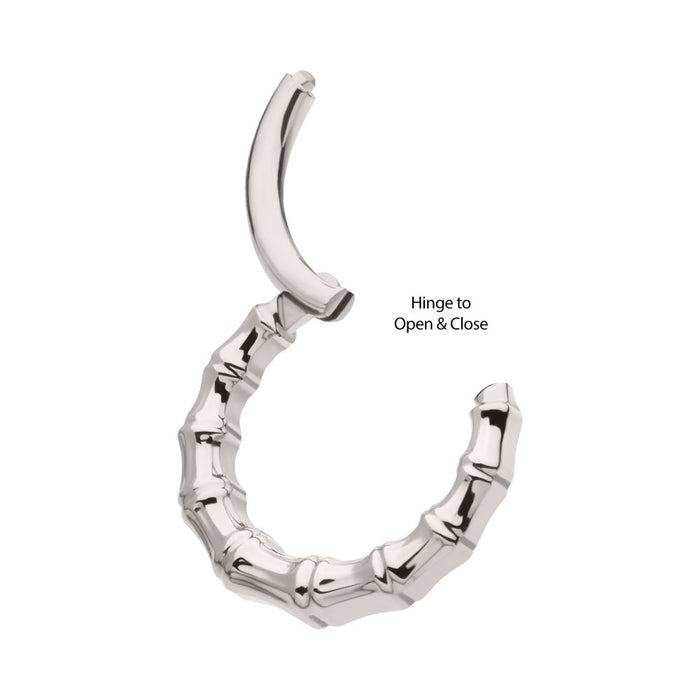 Invictus Titanium Bamboo Design Front Facing Hinged Segment Clicker