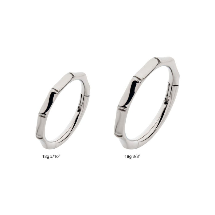 Invictus Titanium Bamboo Design Side Facing Hinged Segment Clicker