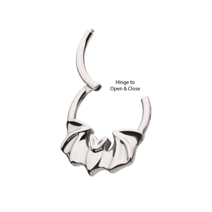 Invictus Titanium Flying Bat Front Facing Hinged Segment Clicker