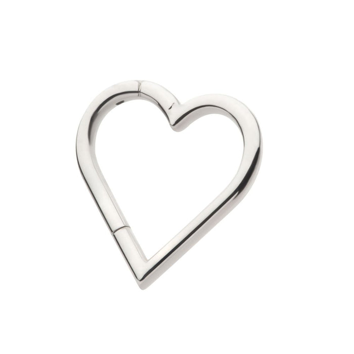 Invictus Titanium Heart Shape Hinged Segment Clicker