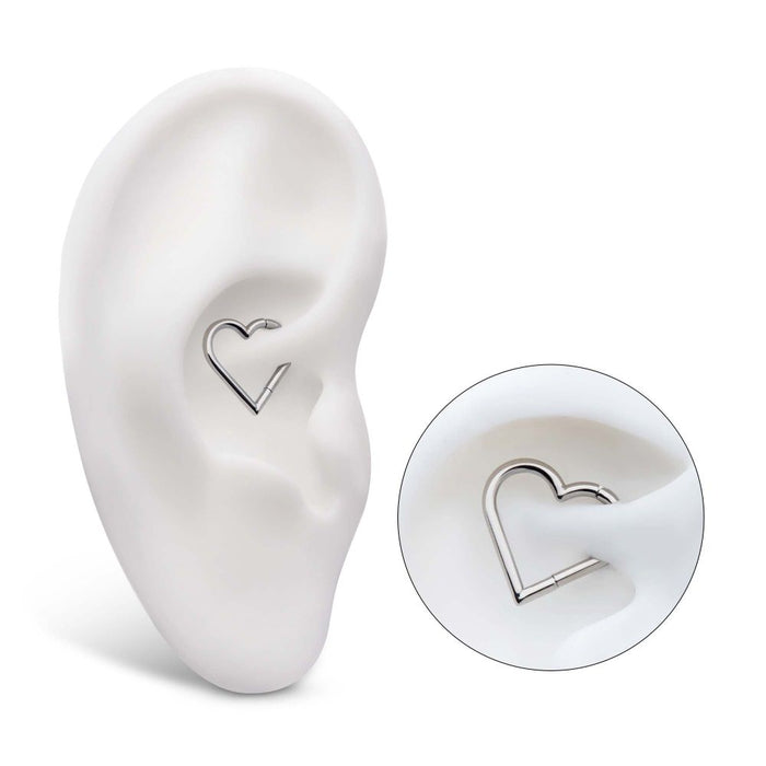 Invictus Titanium Heart Shape Hinged Segment Clicker