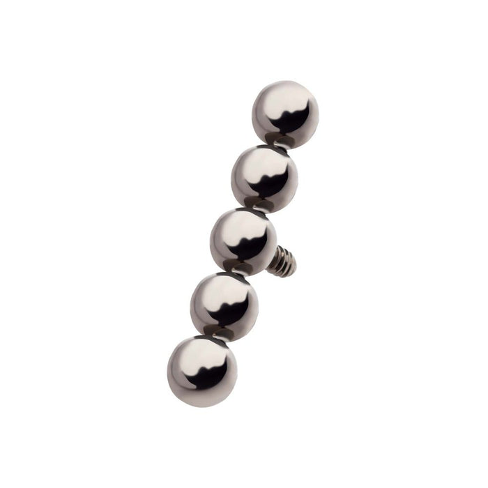 Invictus Titanium Internally Threaded 5-Bead Cluster Top