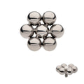 Invictus Titanium Internally Threaded 7 Beads Hexagon Shape Top