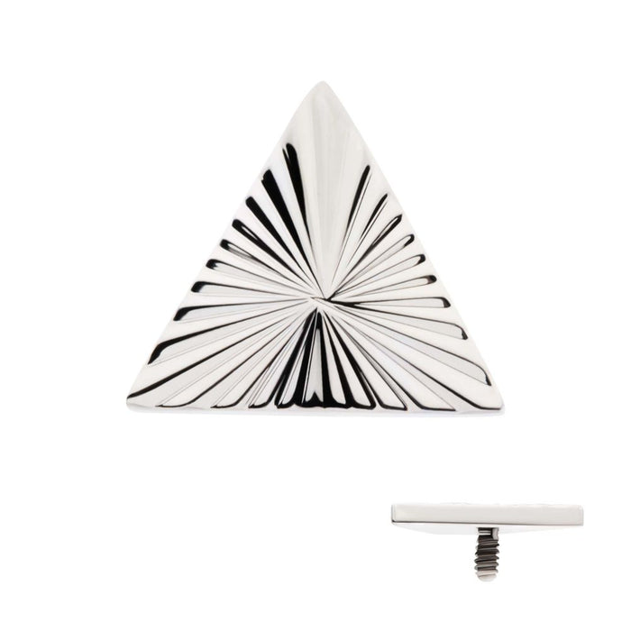 Invictus Titanium Internally Threaded Corrugated Triangle Top