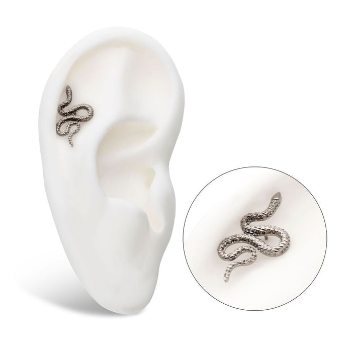 Invictus Titanium Internally Threaded Diamond Pattern Snake Top