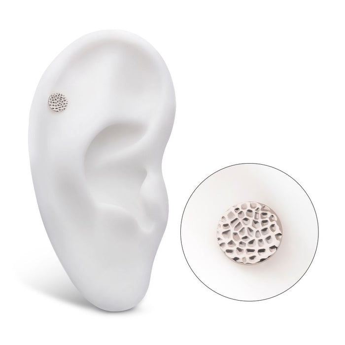 Invictus Titanium Internally Threaded Hammered Disk Top