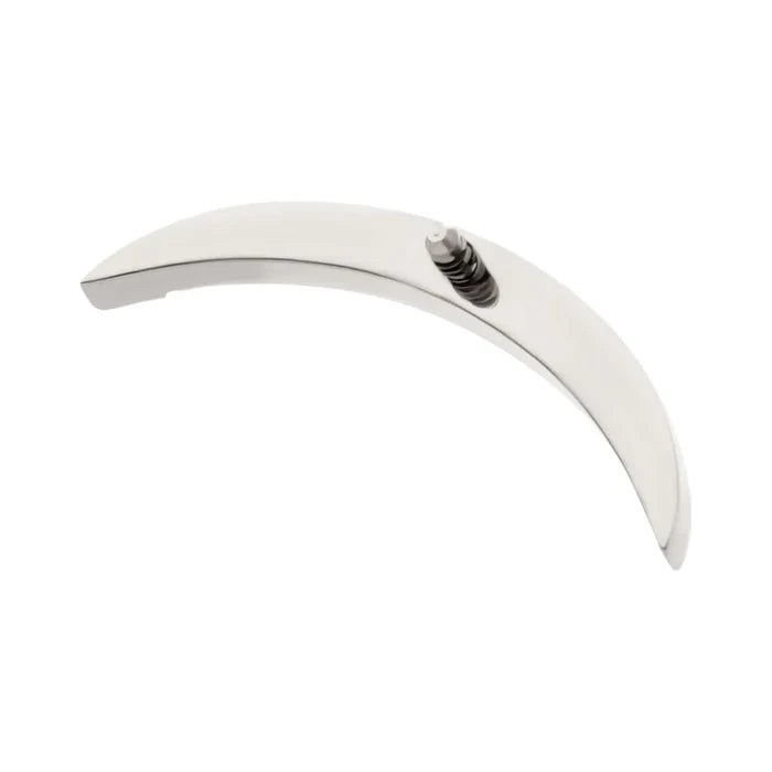 Invictus Titanium Internally Threaded Multicolor CZ Curved Bar Top