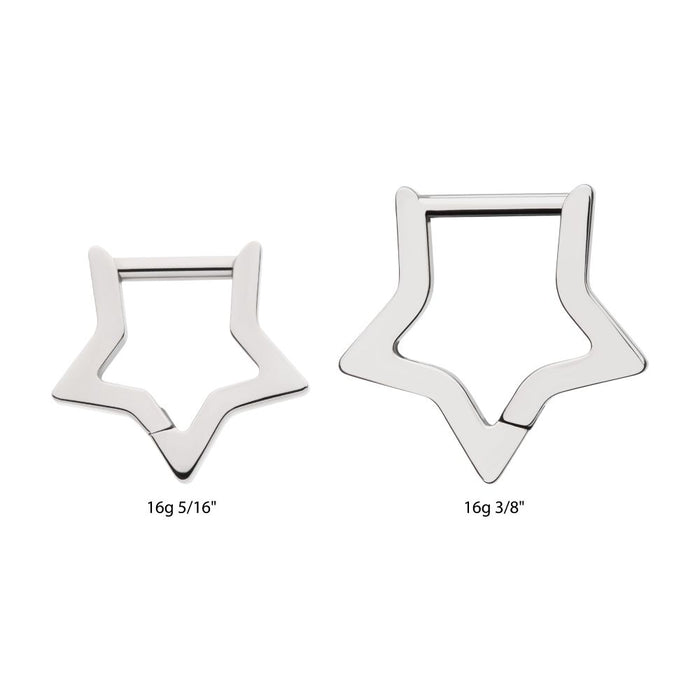 Invictus Titanium Star Hinged Segment Clicker