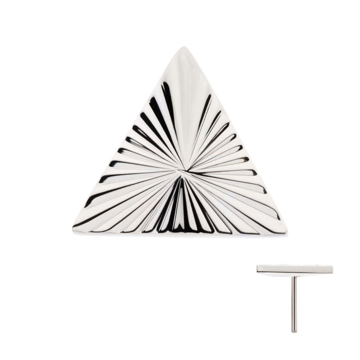 Invictus Titanium Threadless Corrugated Triangle Top