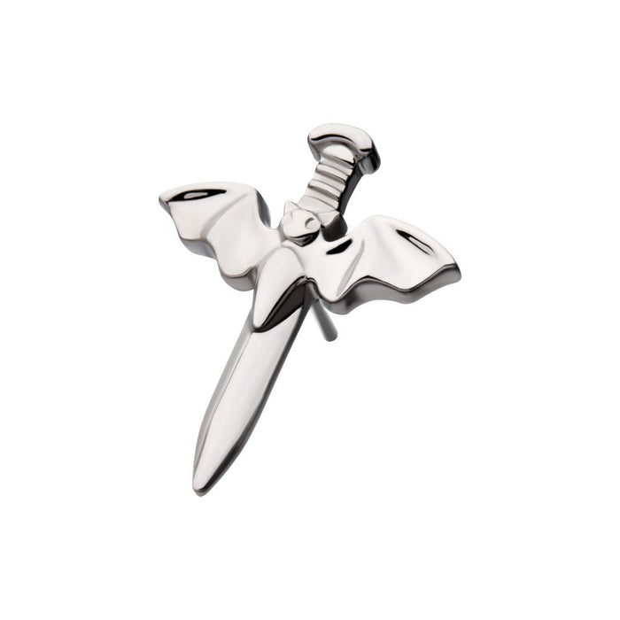 Invictus Titanium Threadless Dagger with Flying Bat Top