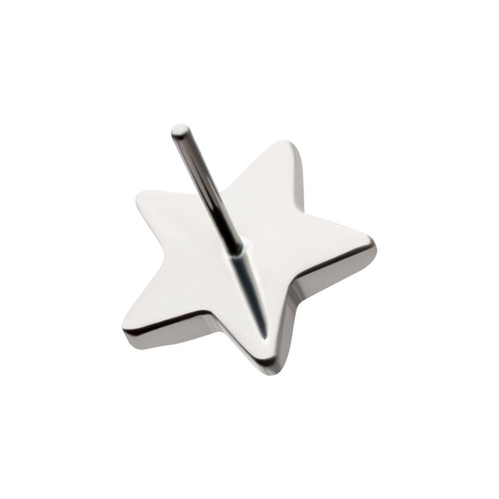 Invictus Titanium Threadless Hammered Star Top