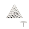 Invictus Titanium Threadless Hammered Triangle Top
