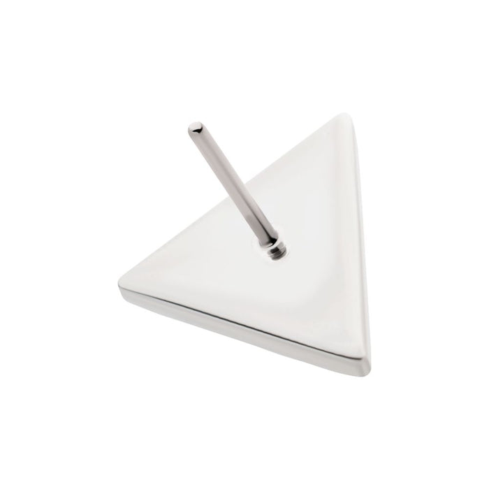 Invictus Titanium Threadless Hammered Triangle Top