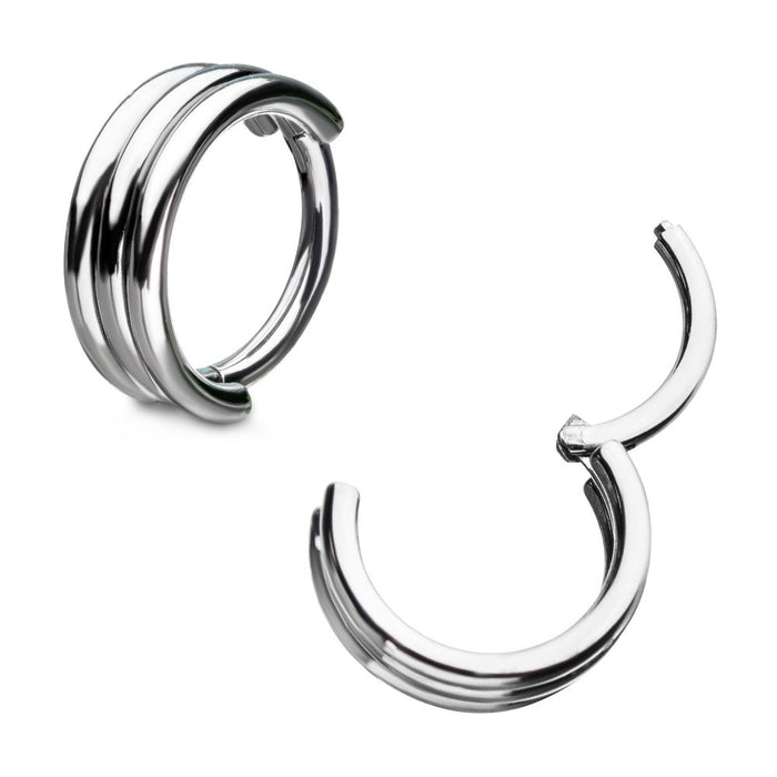 Invictus Titanium with Triple Stack Design Side Facing Hinged Segment Clicker