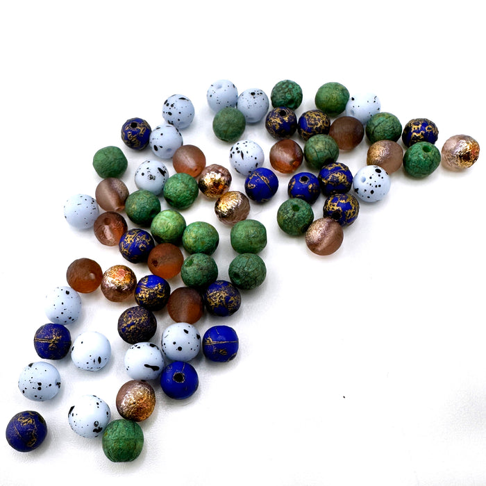 Mosaic Garden Mix- 6mm Druk Bead Mix