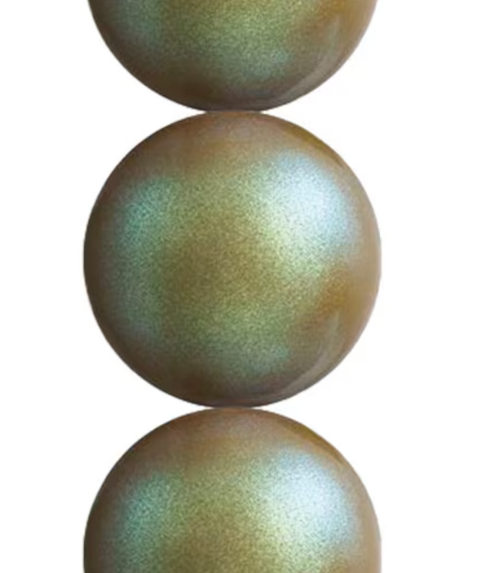 Preciosa 8mm Pearls- Pearlescent Khaki