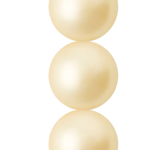 Preciosa 8mm Pearls- Vanilla